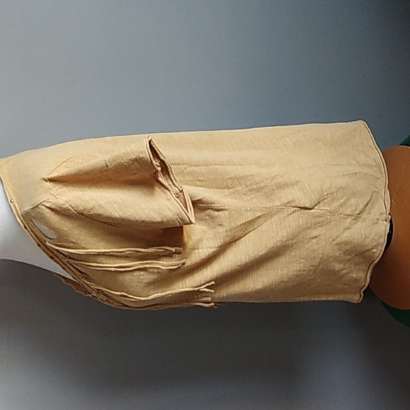 Harley Davidson motorcycle brand ladies short sleeve shirt with fringe size L T2 - Picture 6 of 9